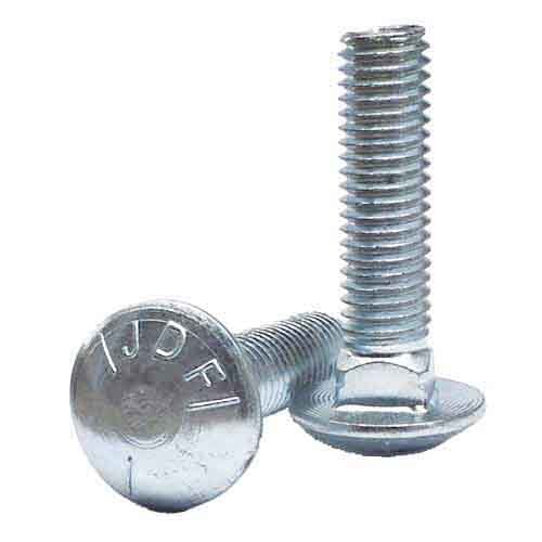 5CB586 5/8"-11 X 6" Carriage Bolt, (FT), Grade 5 (SAE J429), Zinc